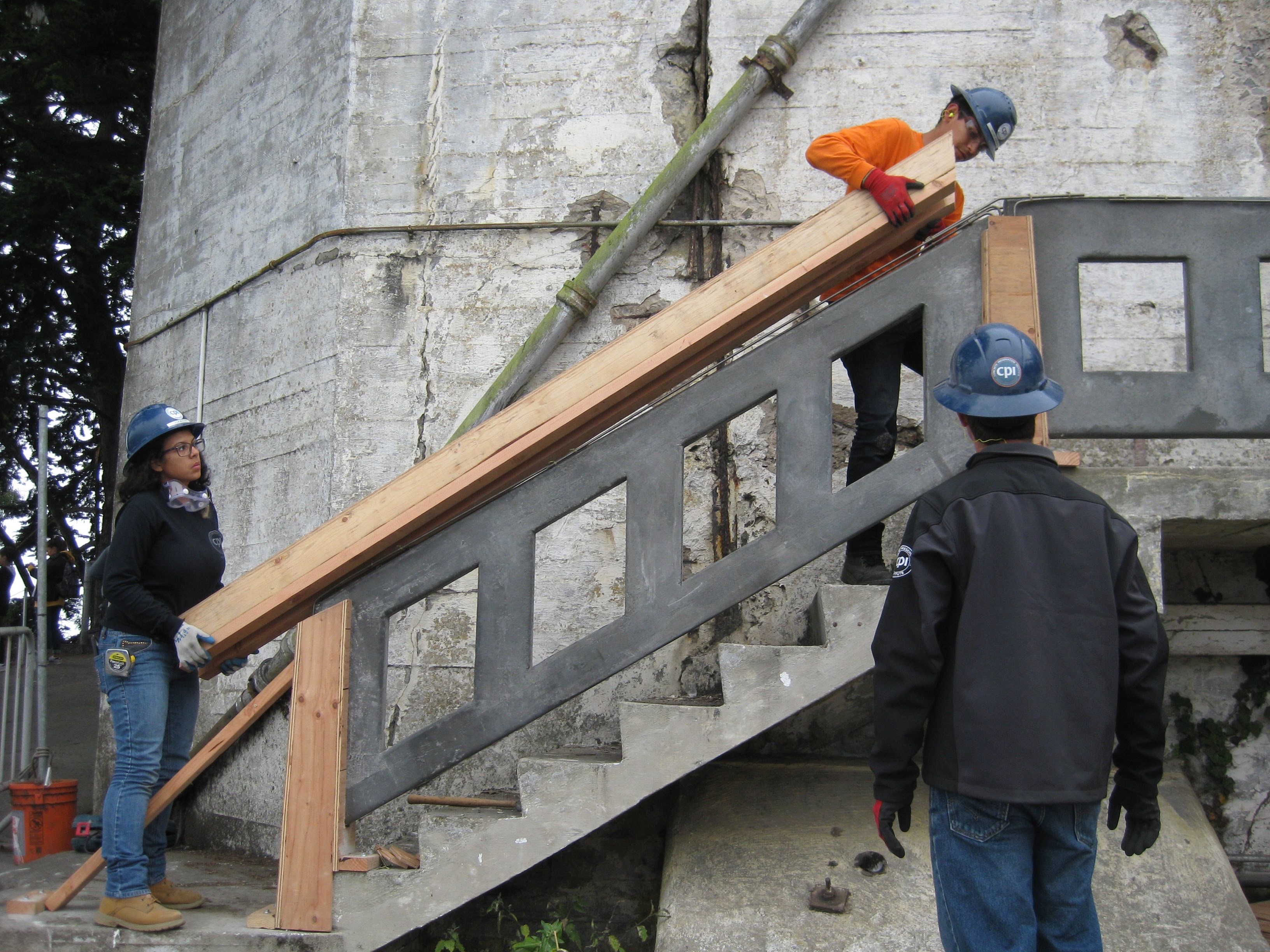 railing under construction